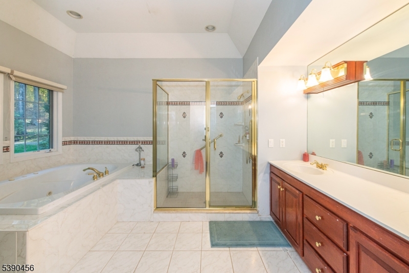 190 Andover Mohawk Road Andover, NJ 07821 - Photo 22 of 46 a spacious bathroom with a tub sink and mirror