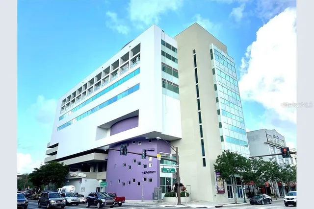 a front view of a building