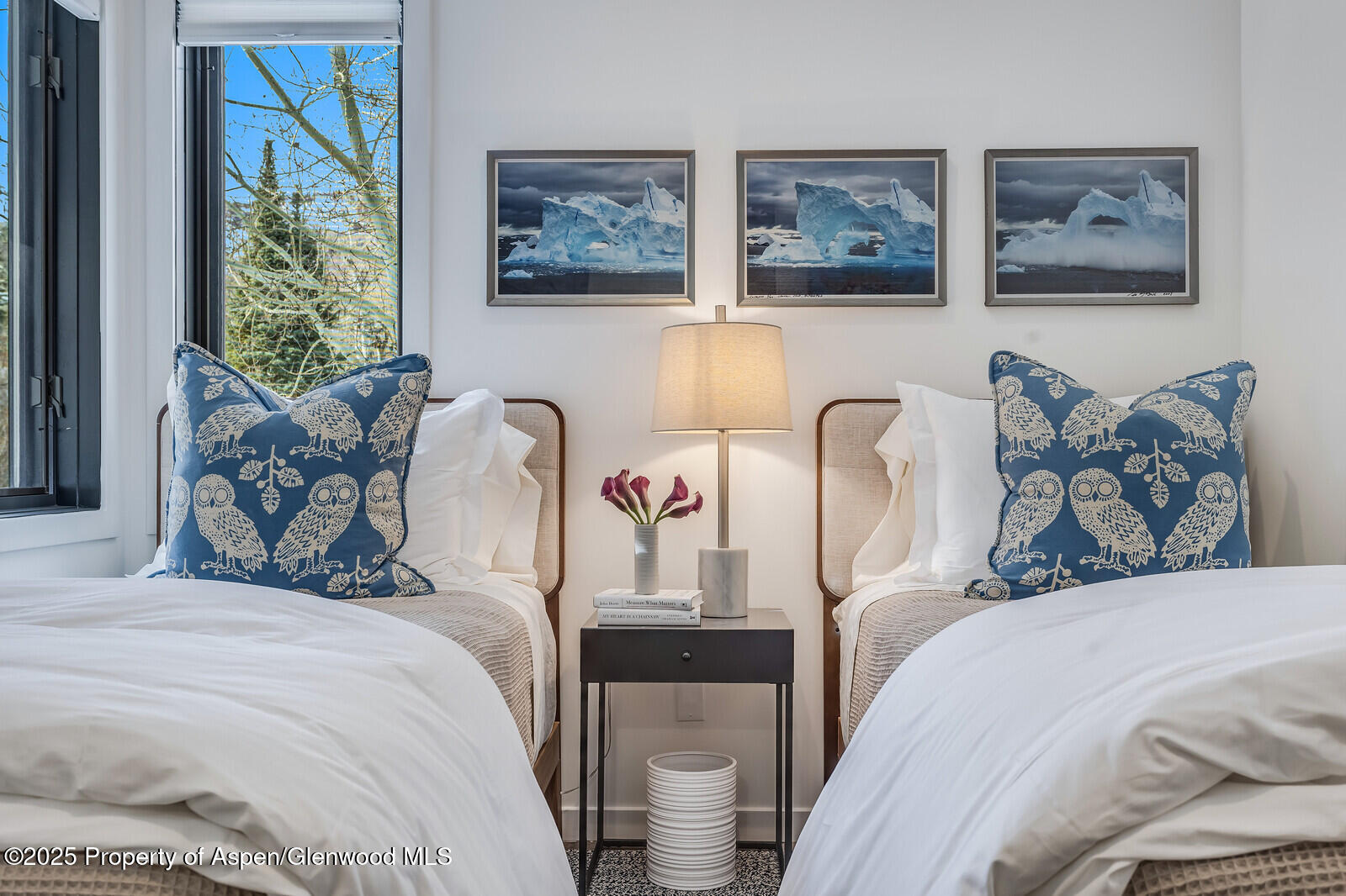 135 Carriage Way, Unit 5 Snowmass Village, CO 81615 - Photo 38 of 59 a bedroom with a bed and a couch