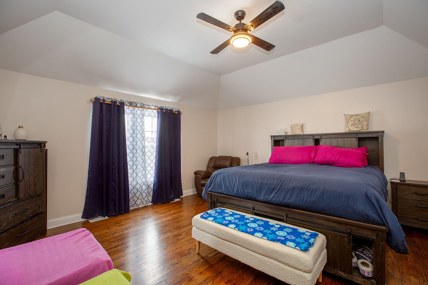 443 Danielle Road Matteson, IL 60443 - Photo 12 of 31 a bedroom with a bed dresser and a window