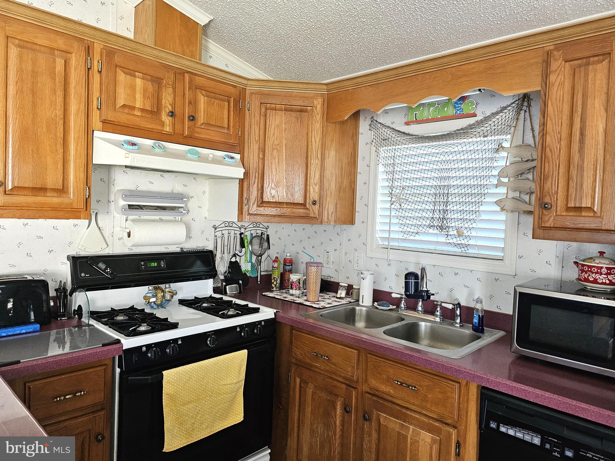 136 Salt Spray Drive Berlin, MD 21811 - Photo 12 of 39 a kitchen with stainless steel appliances a stove a sink a refrigerator and cabinets