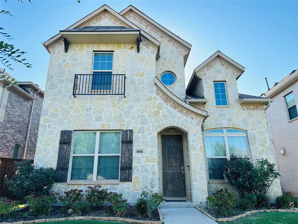 806 Davids Way Allen, TX 75013 - Photo 2 of 24 a front view of a house with a yard and garage