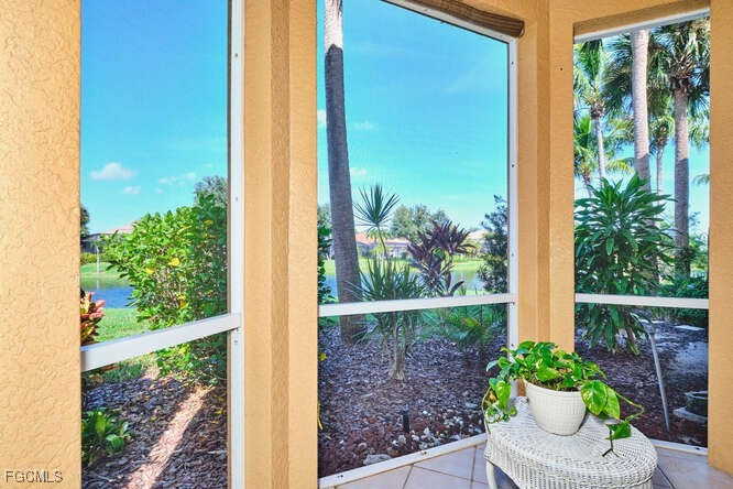 20012 Heatherstone Way, Unit 1 Estero, FL 33928 - Photo 16 of 48 a view of a balcony with plants