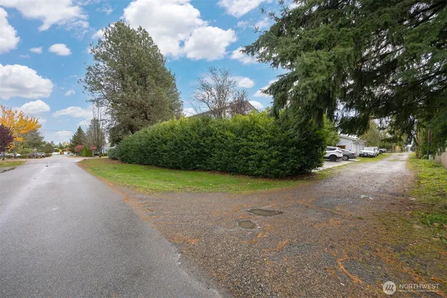 a view of street and basketball court