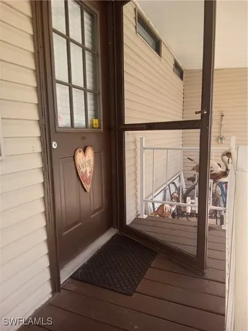 a view of the door of the house