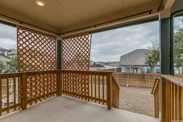 a view of a balcony
