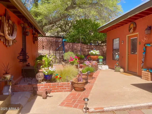 a front view of a house