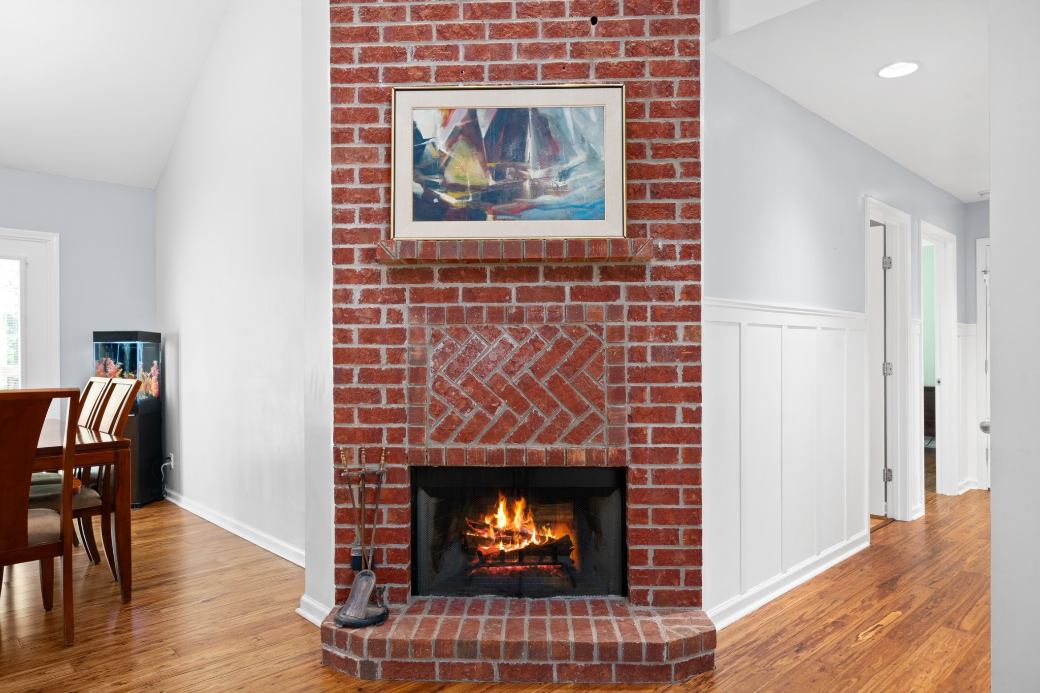 4439 Taylor Road Springfield, TN 37172 - Photo 7 of 29 a living room with furniture and a fireplace