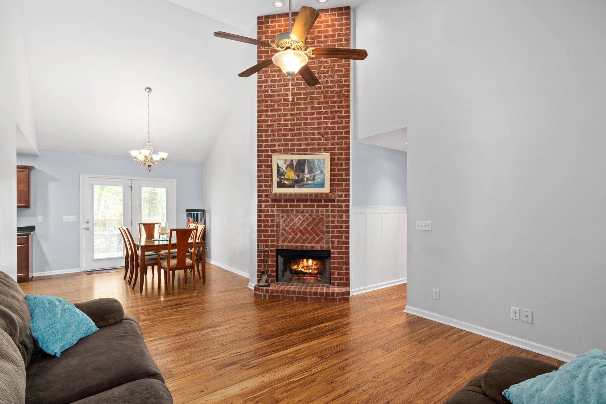 4439 Taylor Road Springfield, TN 37172 - Photo 9 of 29 a living room with furniture and a fireplace