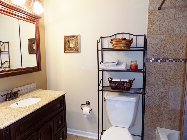 35 Timber Hill Road Buffalo Grove, IL 60089 - Photo 8 of 18 a bathroom with a toilet sink and mirror