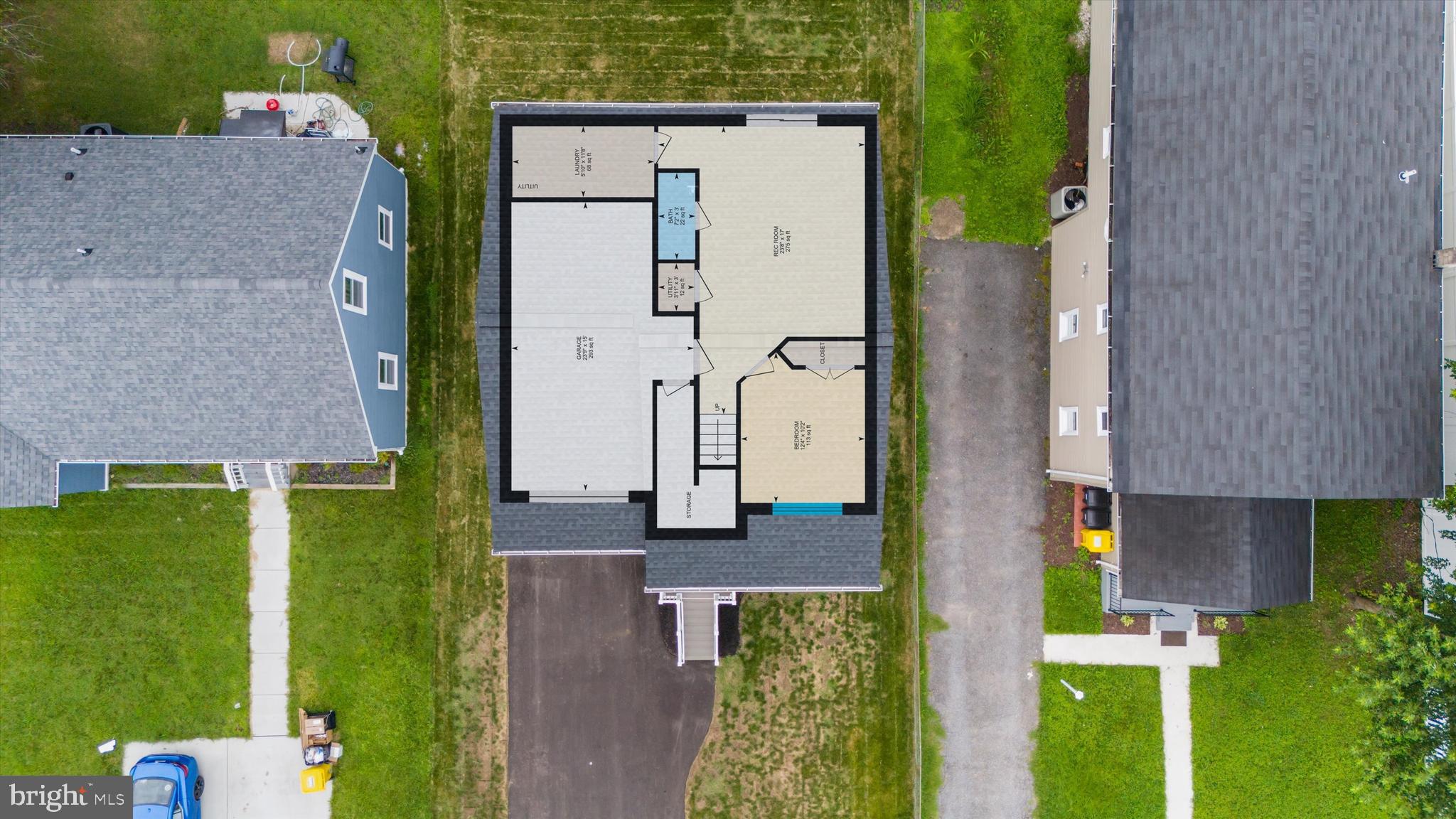211 Greenland Beach Road Greenland Beach, MD 21226 - Photo 38 of 48 an aerial view of a house with garden space and street view