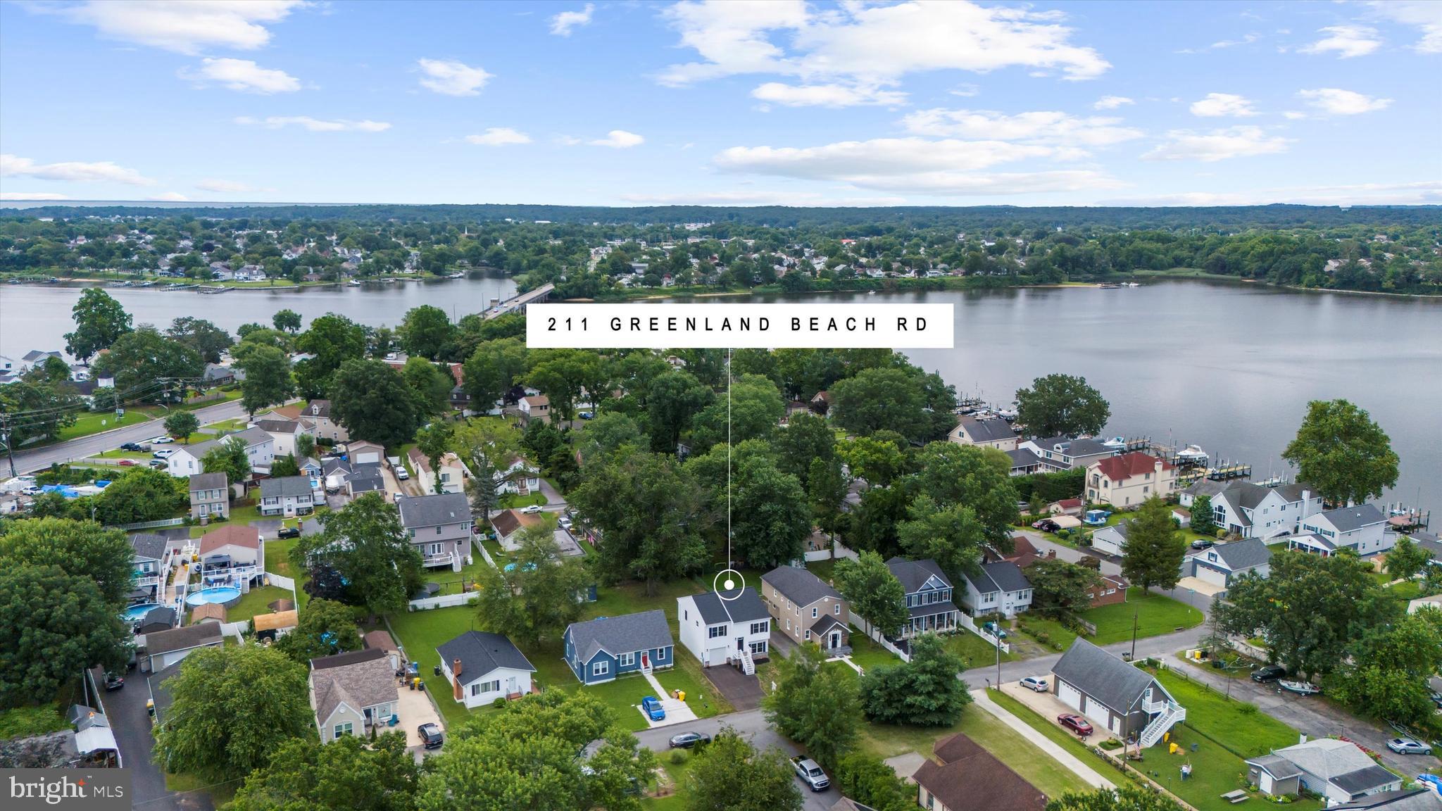 211 Greenland Beach Road Greenland Beach, MD 21226 - Photo 41 of 48 a view of a lake with a city view