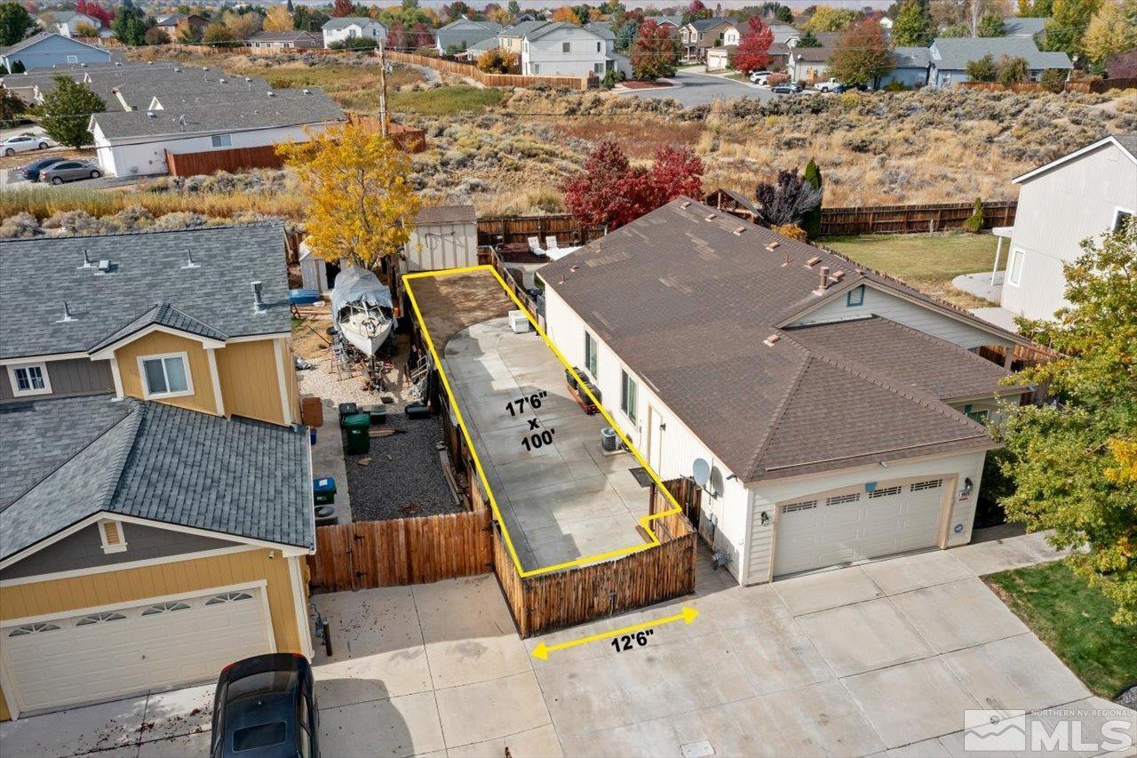 9625 Marble Creek Court Reno, NV 89506 - Photo 36 of 40 an aerial view of a house with a swimming pool