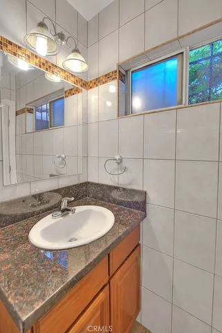 an aerial view of a house with outdoor space