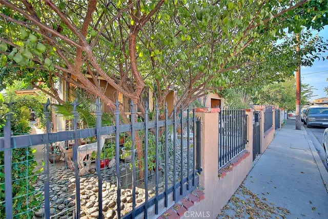 a view of a hallway with workspace