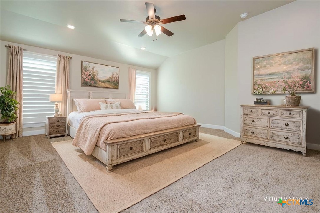 3497 Hooten Bend Kempner, TX 76539 - Photo 5 of 36 a bedroom with a bed a dresser and painting on the wall
