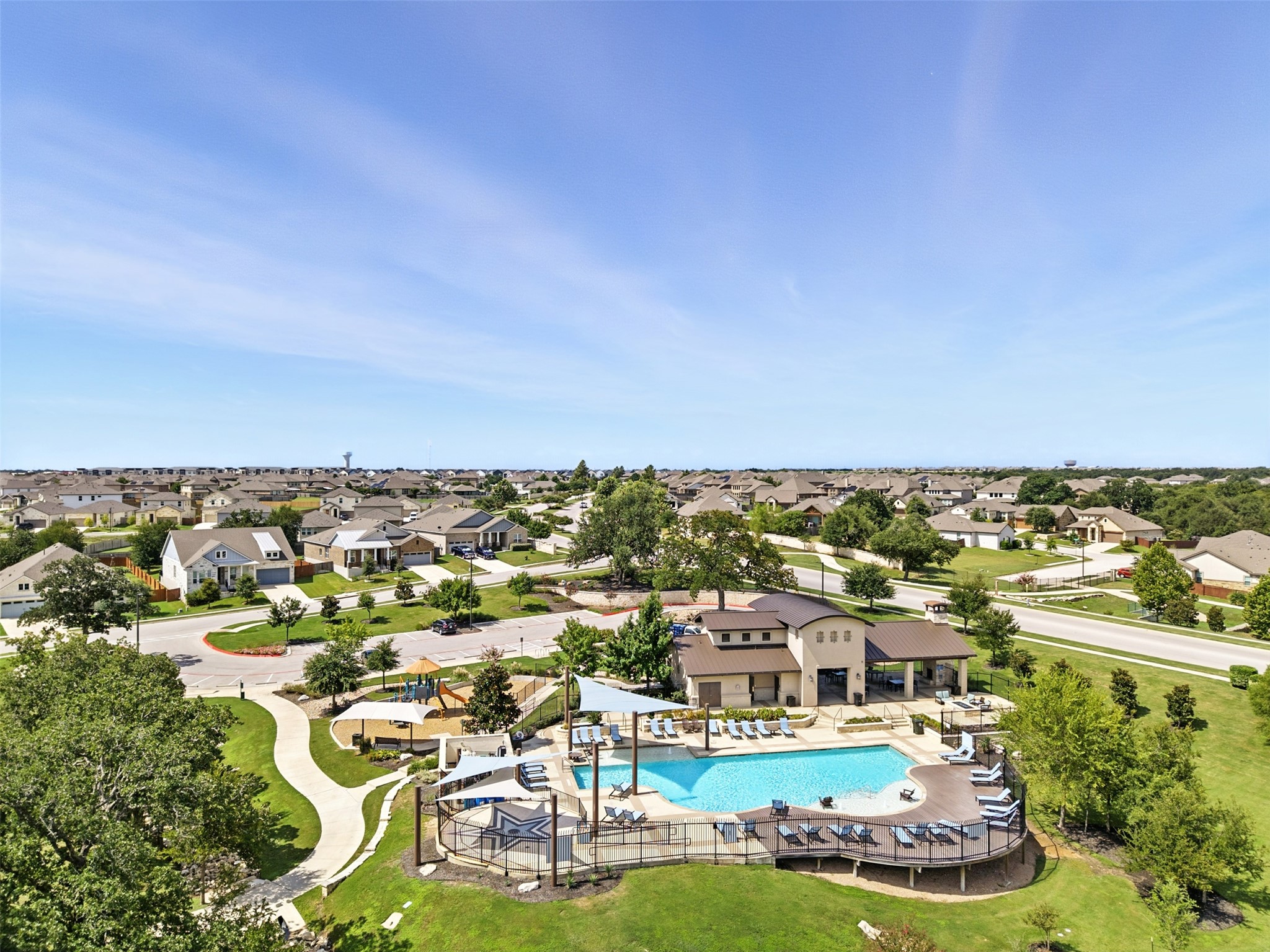 431 Dipprey Lane Georgetown, TX 78628 - Photo 36 of 39 an aerial view of residential houses with outdoor space