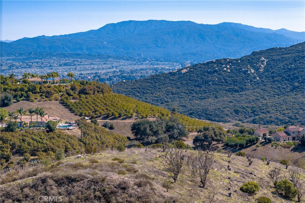 a view of a mountain in the distance