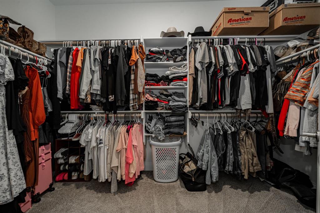248 Waters Rdg Drive Lavon, TX 75166 - Photo 25 of 36 Walk in closet with light carpet