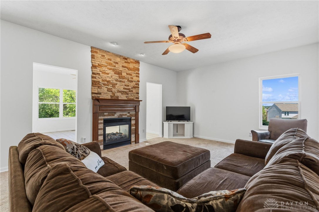 70 Martin Lane Springboro, OH 45066 - Photo 17 of 69 This inviting family room features a cozy fireplace and abundant natural light.
