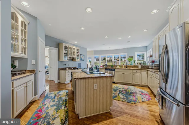 a living room with furniture or fireplace and a large window