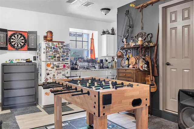 a view of front door and bedroom