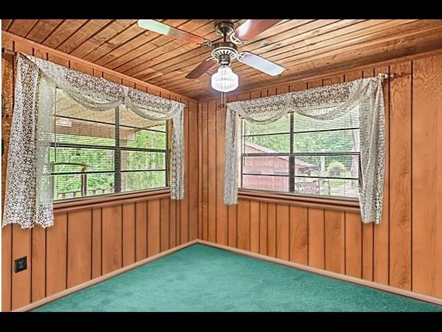 a backyard of a house