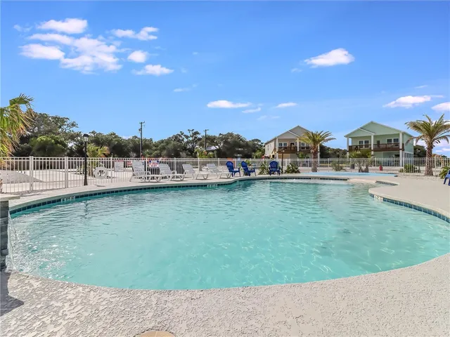 a view of a lake with houses