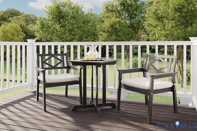 1 Destination Drive, Unit B Sandston, VA 23150 - Photo 9 of 9 a view of a chairs and table in the balcony