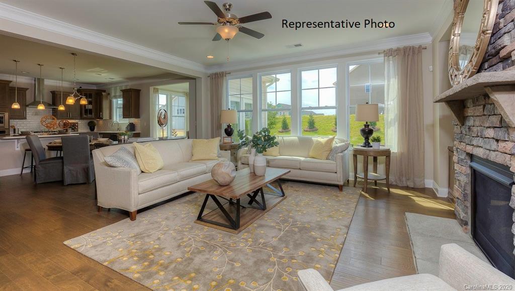 3377 Friendship Street Indian Land, SC 29707 - Photo 18 of 44 a living room with furniture and a fireplace