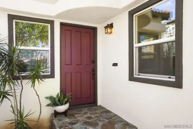 a view of front door