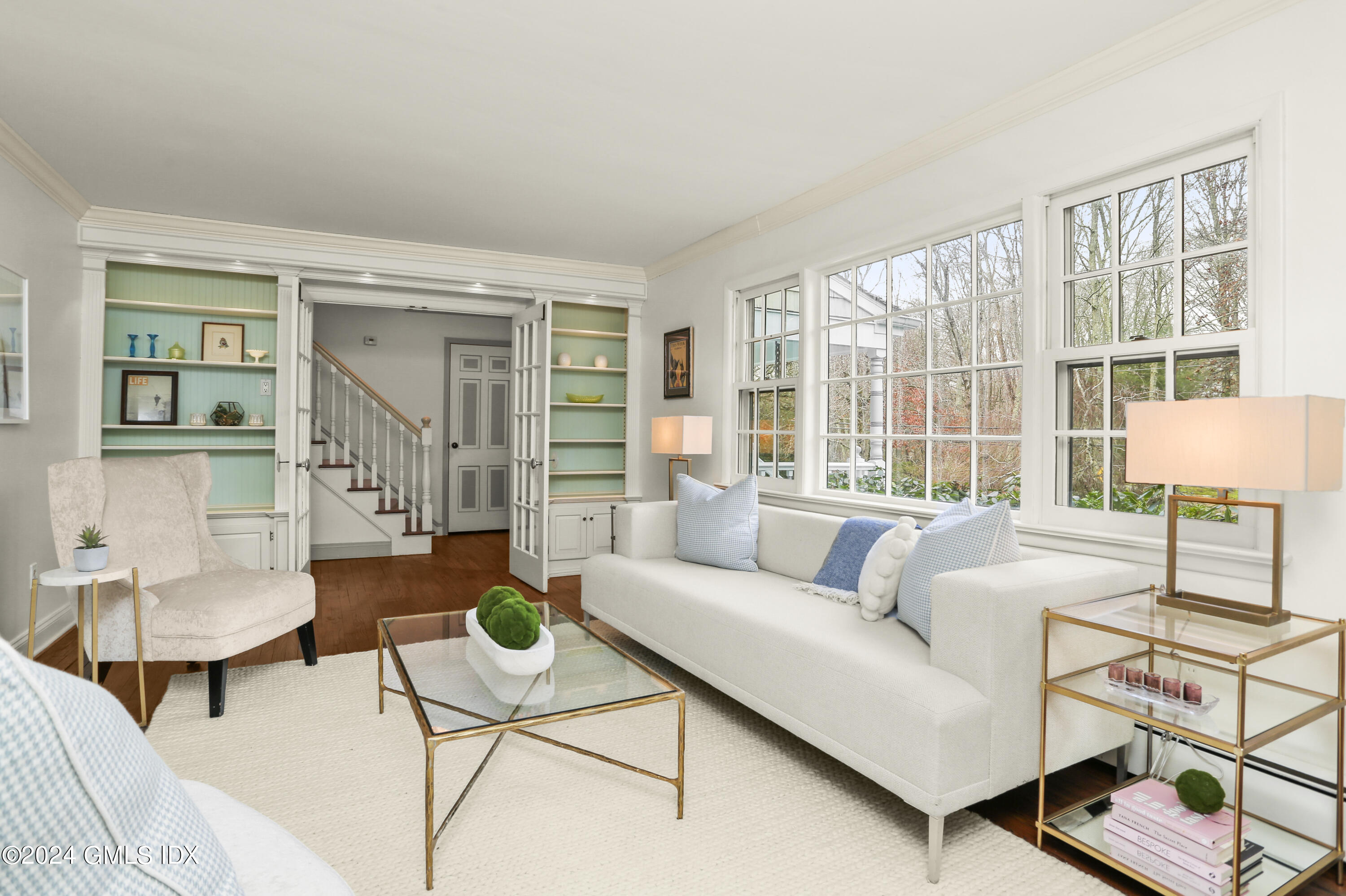 356 Haviland Road Stamford, CT 06903 - Photo 4 of 40 a living room with furniture and a large window