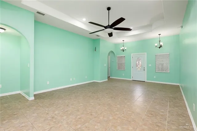 a view of an empty room