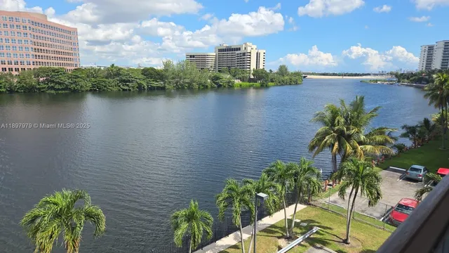 a view of a lake with a lake in front of it