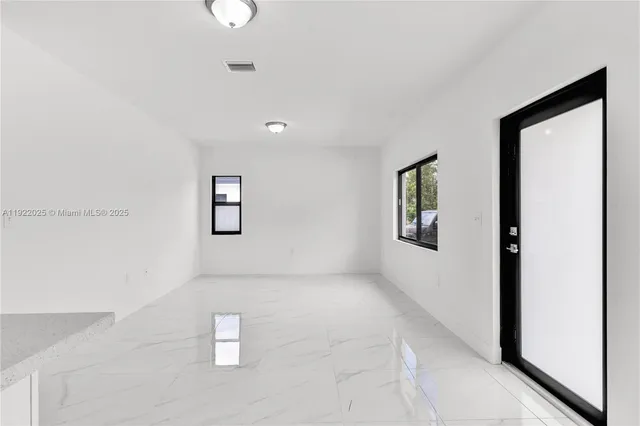 a view of an empty room