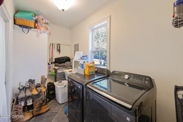 a room with storage and utility