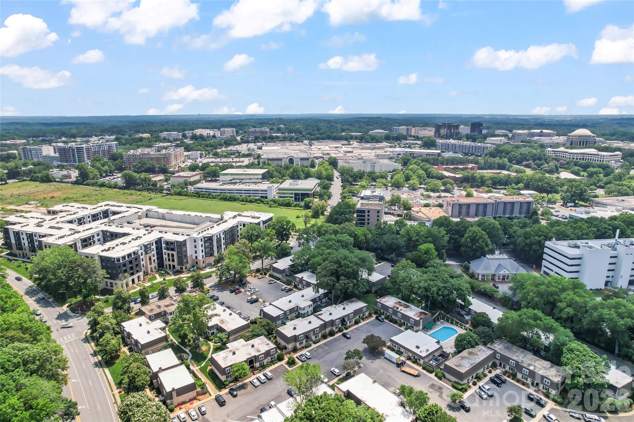 3520 Colony Road, Unit D Charlotte, NC 28211 - Photo 22 of 25 an aerial view of a city