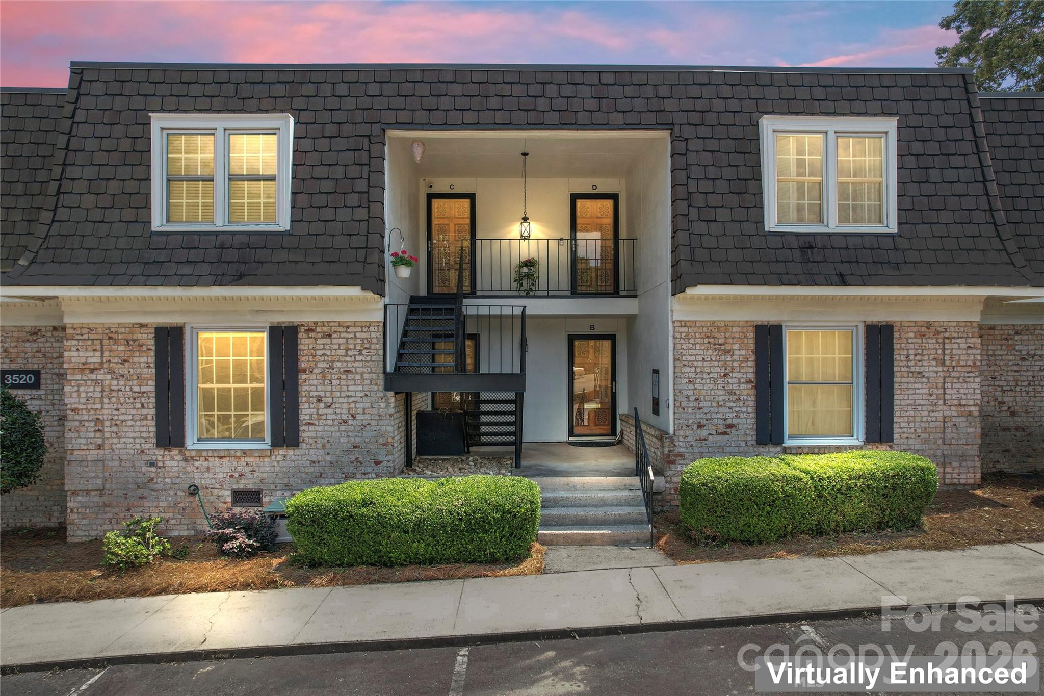 3520 Colony Road, Unit D Charlotte, NC 28211 - Photo 25 of 25 a front view of a house with garden