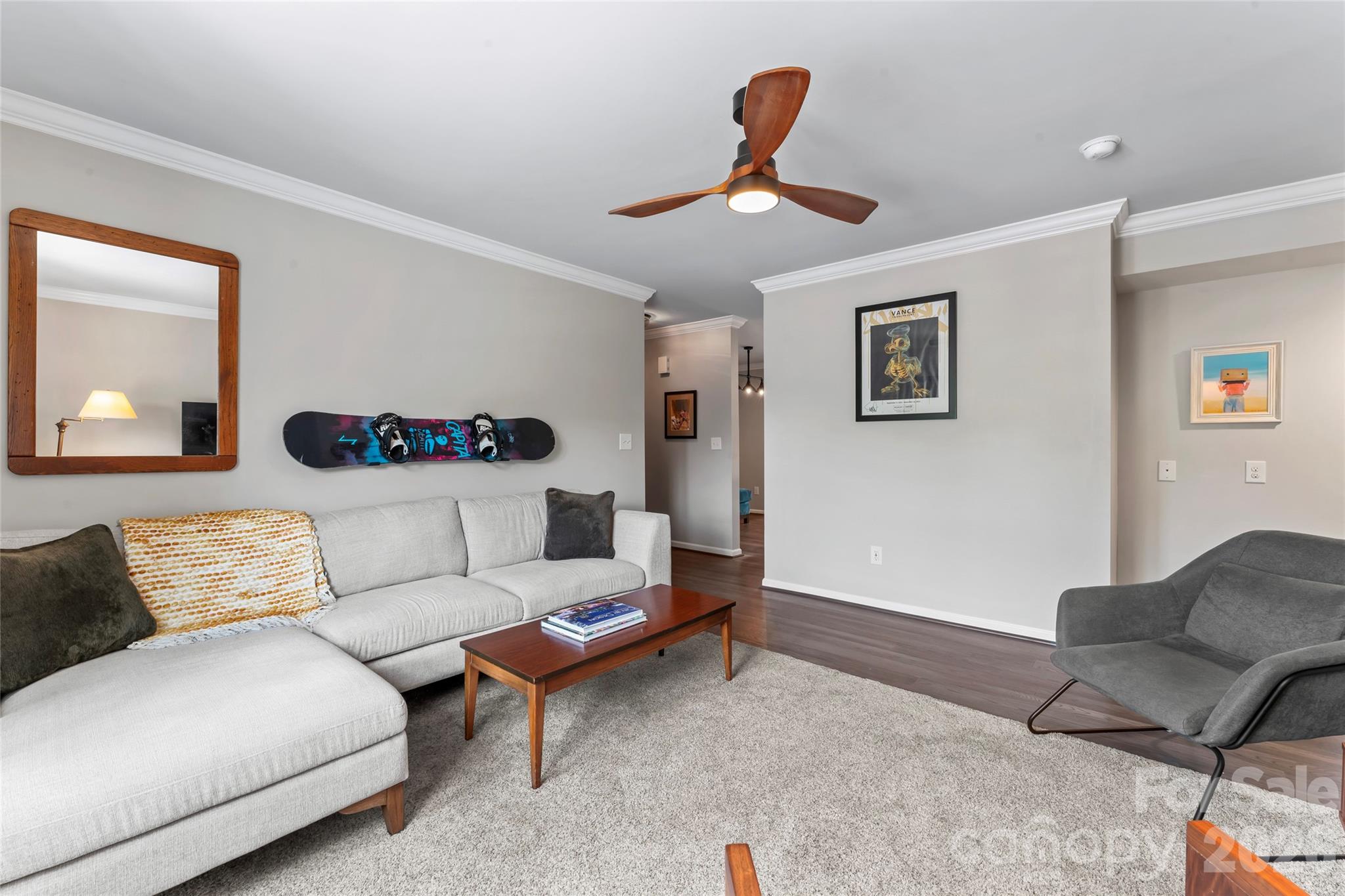 3520 Colony Road, Unit D Charlotte, NC 28211 - Photo 8 of 25 a living room with furniture and a rug