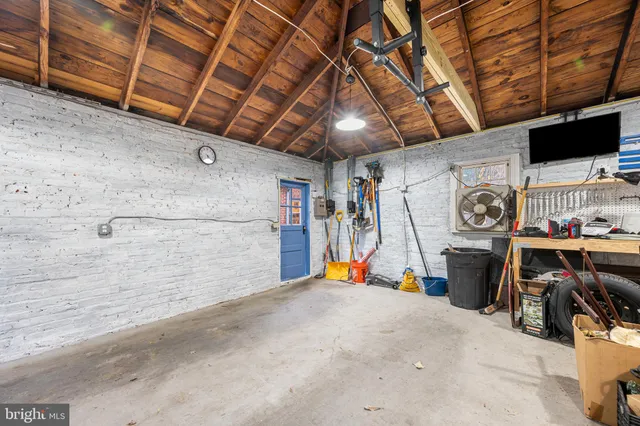 a view of a storage room with utility room