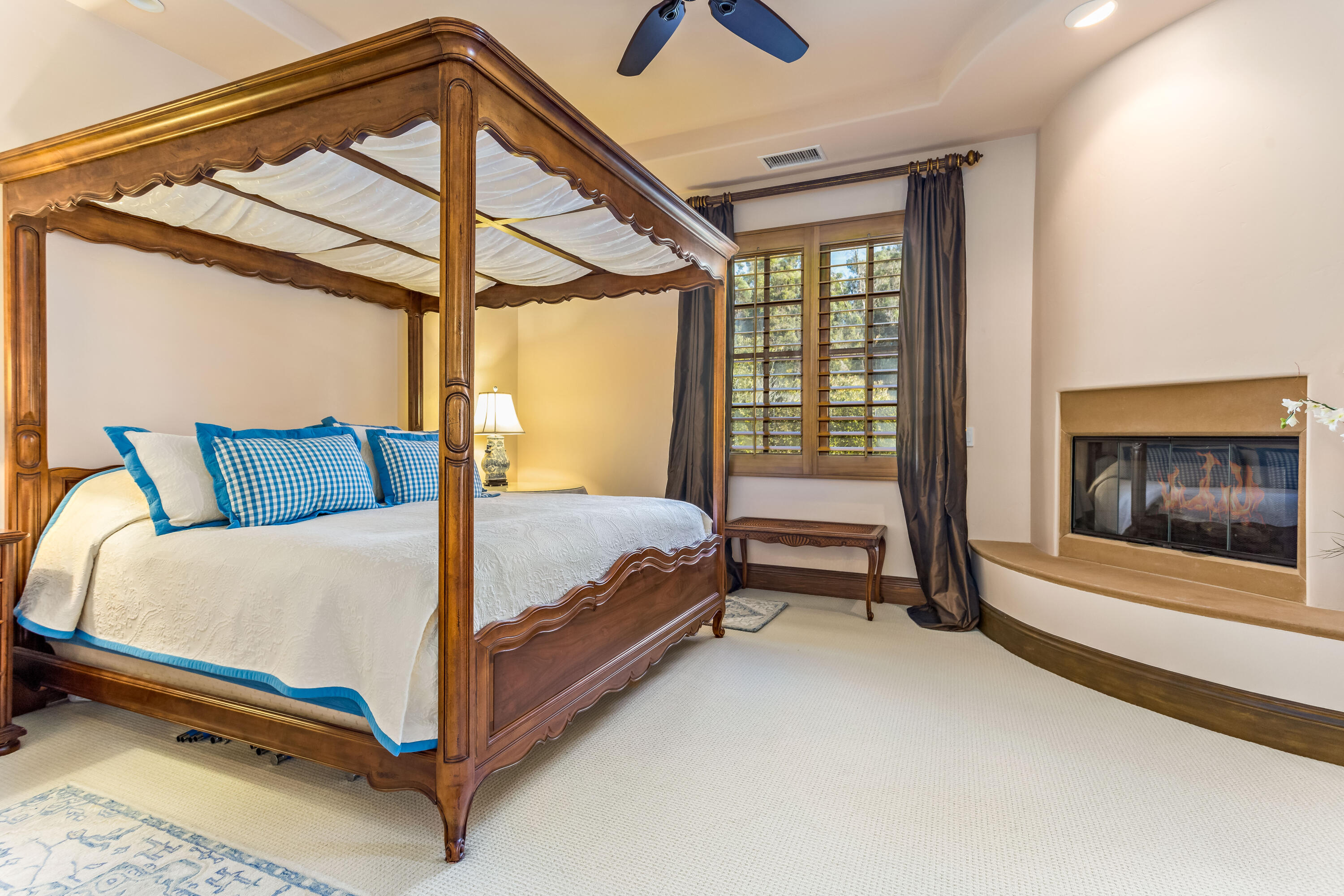 7732 Kestrel Lane Goleta, CA 93117 - Photo 15 of 33 Primary Bedroom with fireplace