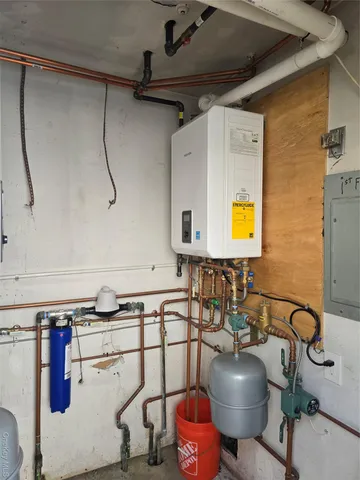 a room with gym equipment