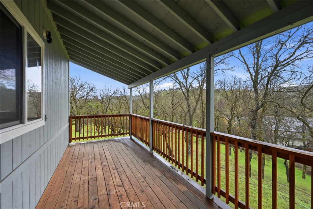 19474 Donkey Hill Road Hidden Valley Lake, CA 95467 - Photo 27 of 38 a view of a balcony with wooden floor