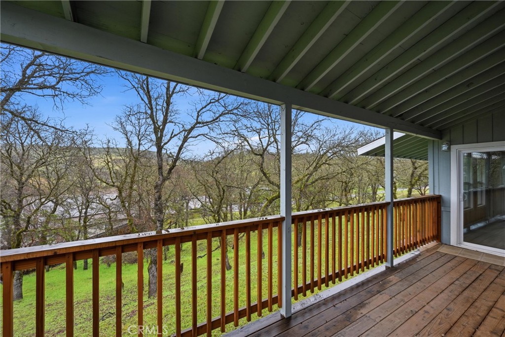 19474 Donkey Hill Road Hidden Valley Lake, CA 95467 - Photo 28 of 38 a view of a balcony with wooden floor