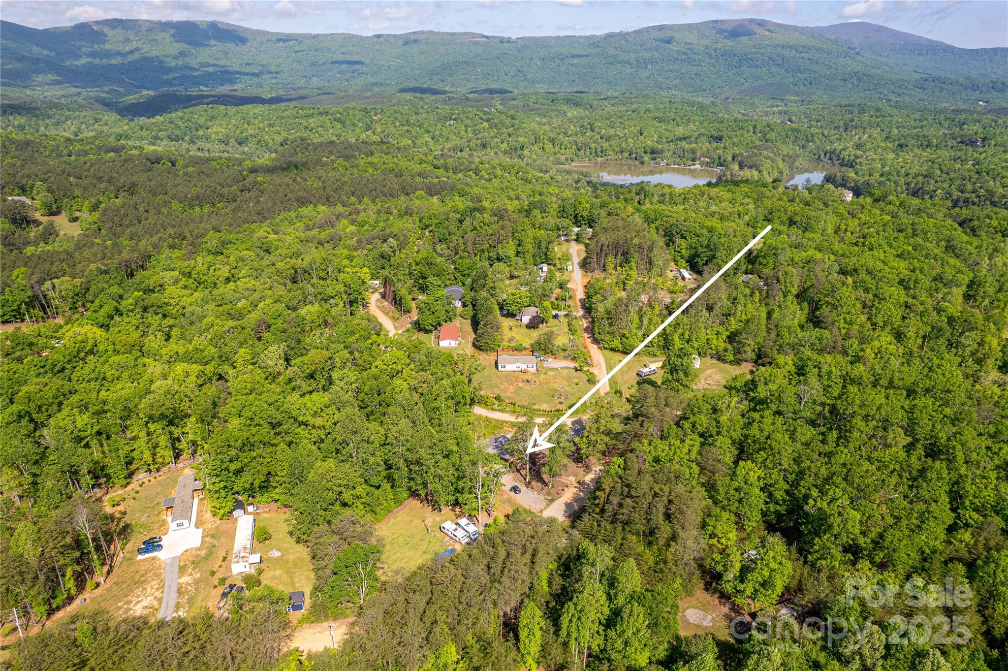 115 Cold Springs Drive Mill Spring, NC 28756 - Photo 34 of 42 a view of a lush green hillside and houses