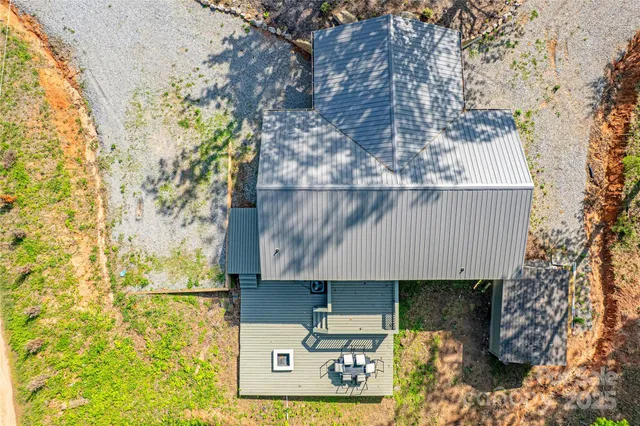 a bird view of a house