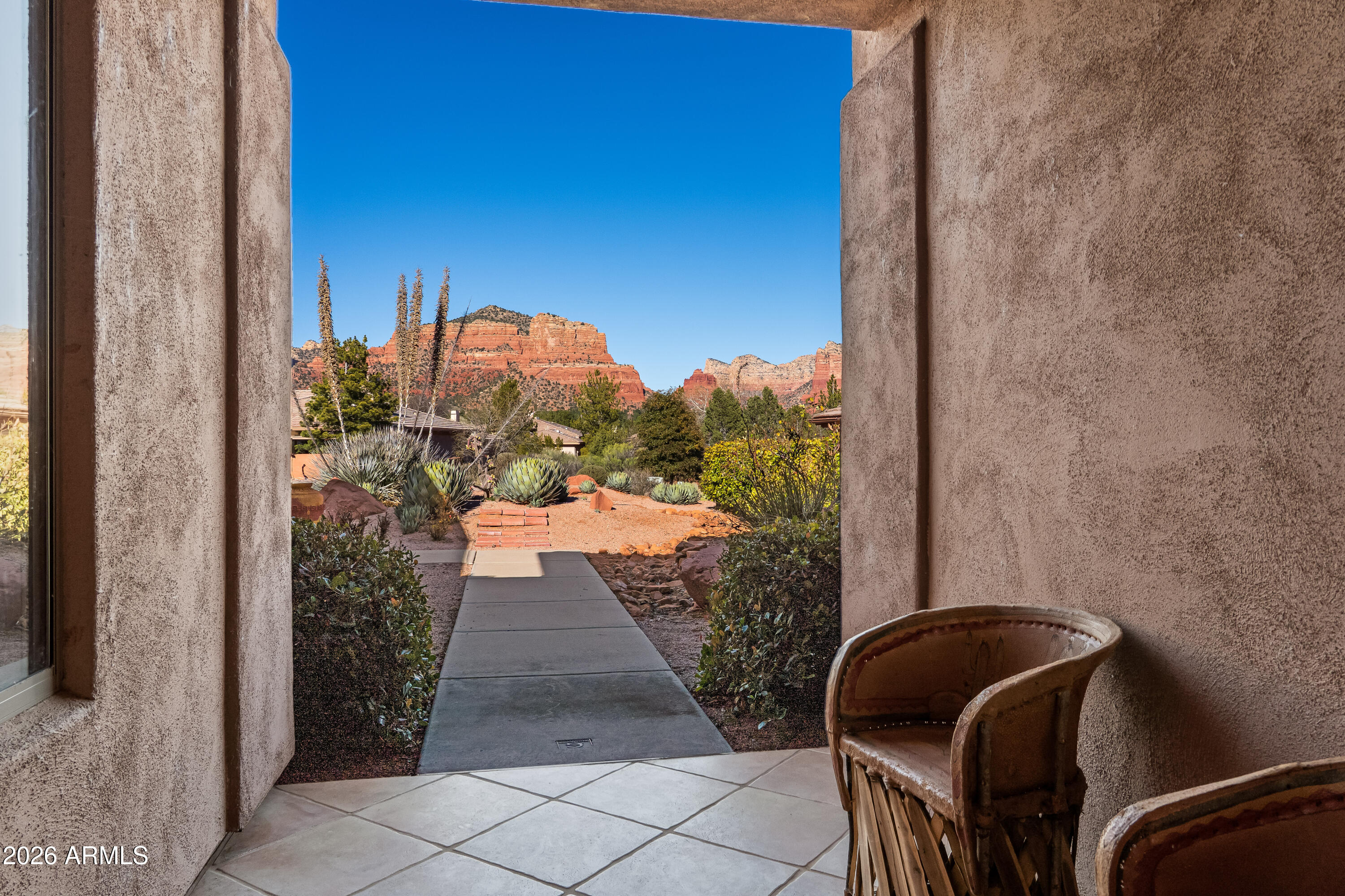 1070 Crown Ridge Road Sedona, AZ 86351 - Photo 22 of 28 a view of balcony with wooden floor