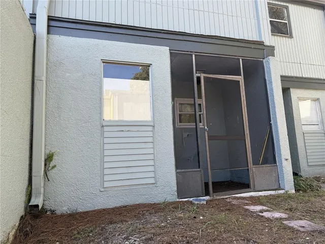 a view of entryway door