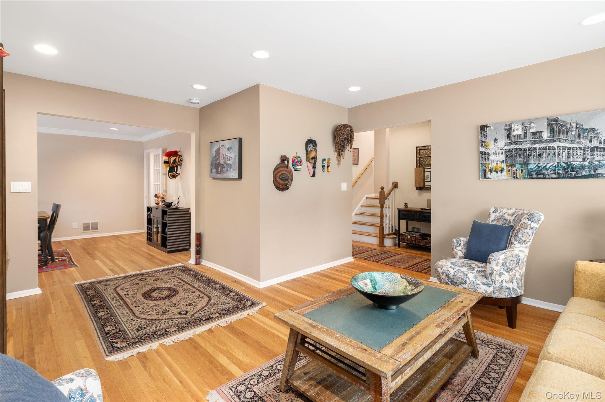 4 Pine Ridge Road Rye Brook, NY 10573 - Photo 5 of 41 Living Room (to foyer/hallway on right, to dining room on left)
