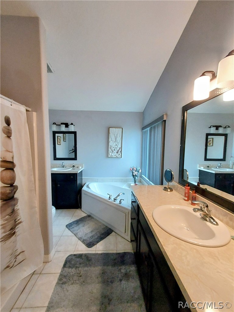 9306 East Gospel Island Road Inverness, FL 34450 - Photo 10 of 16 a bathroom with a tub sink and mirror